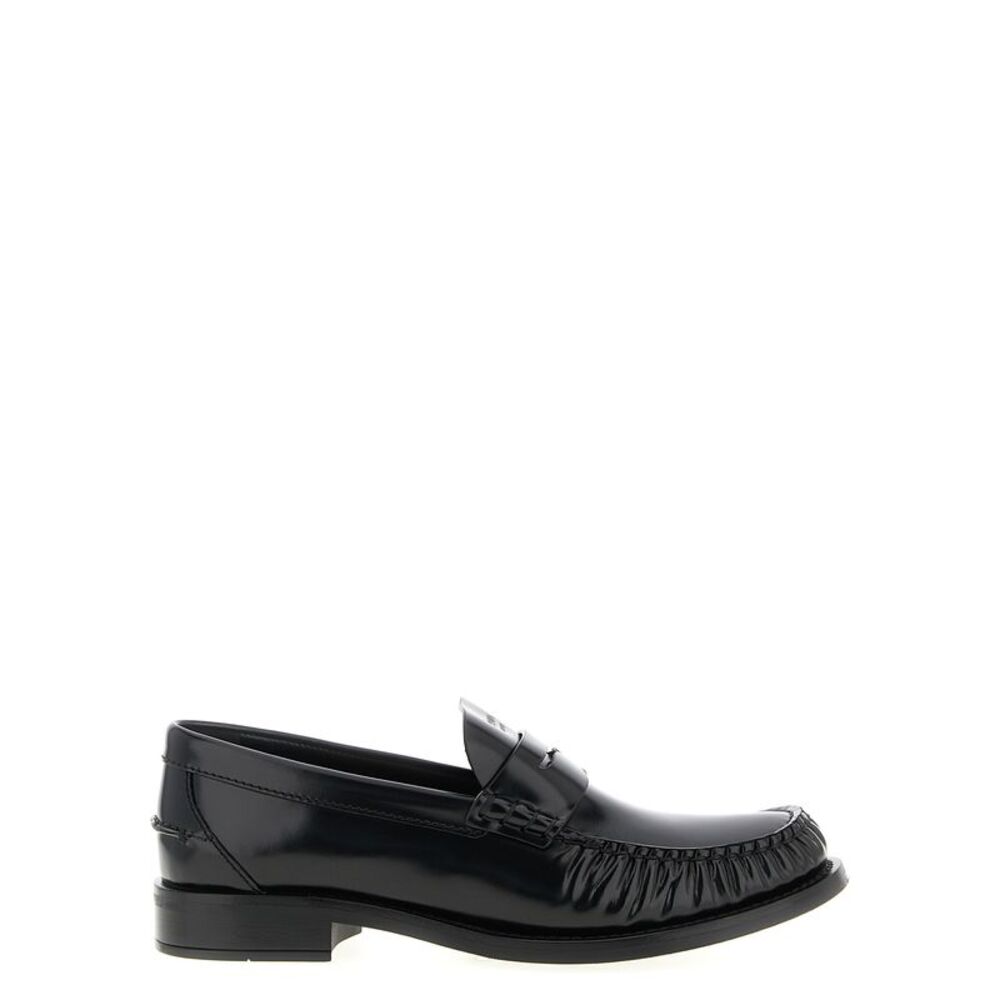 Prada Black Calfskin Slip-On Women's Loafers